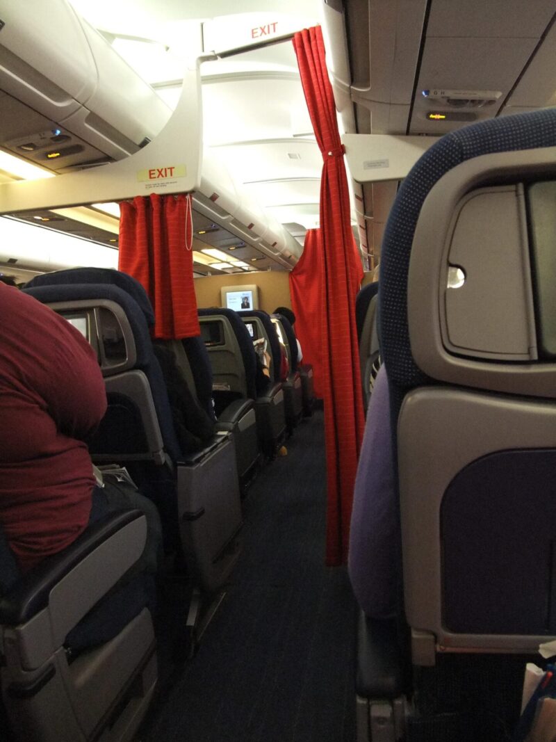 スカンジナビア航空の機内